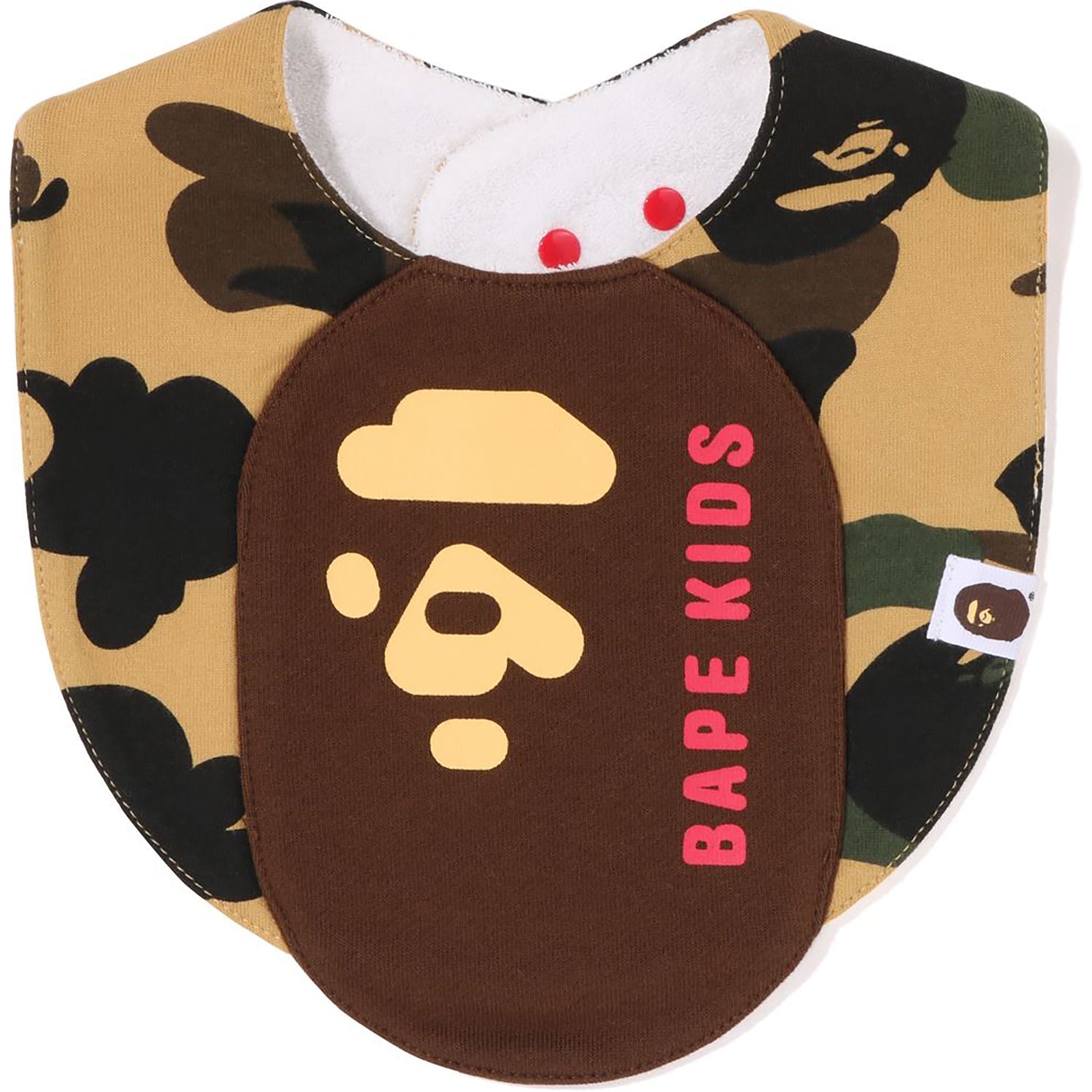 1ST CAMO APE HEAD MOTIF BIB KIDS