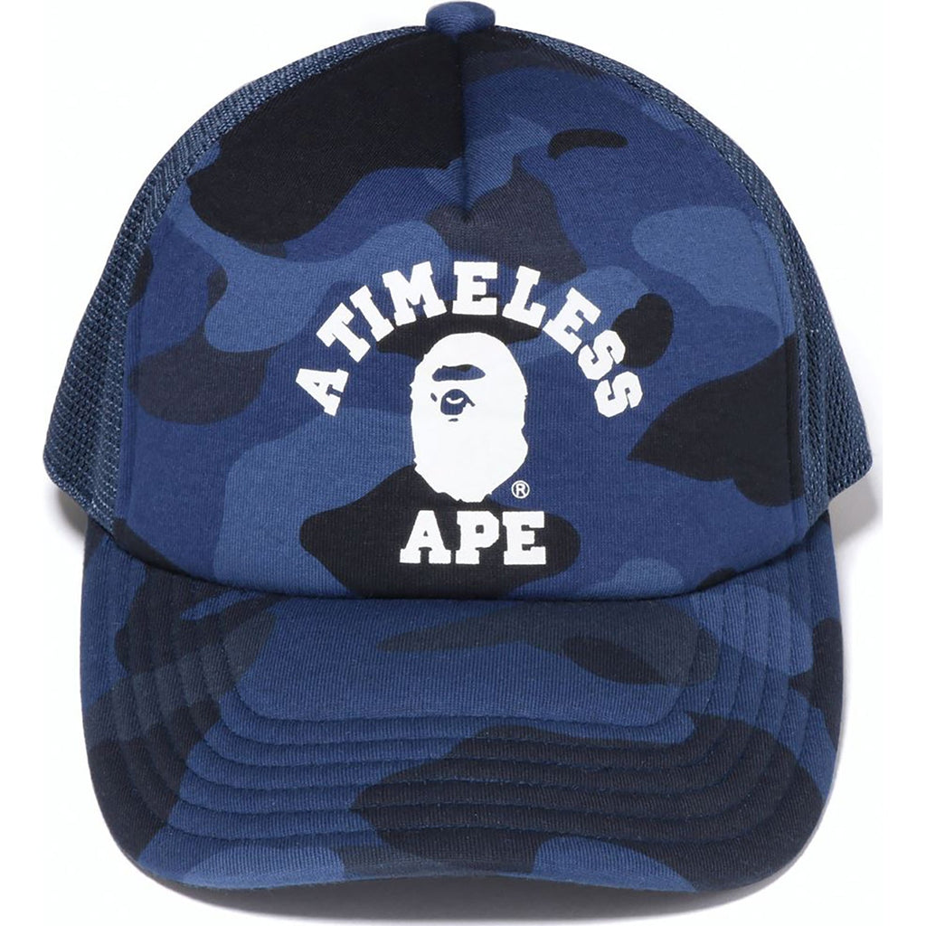 BAPE X JJJJOUND COLOR CAMO COLLEGE MESH CAP MENS