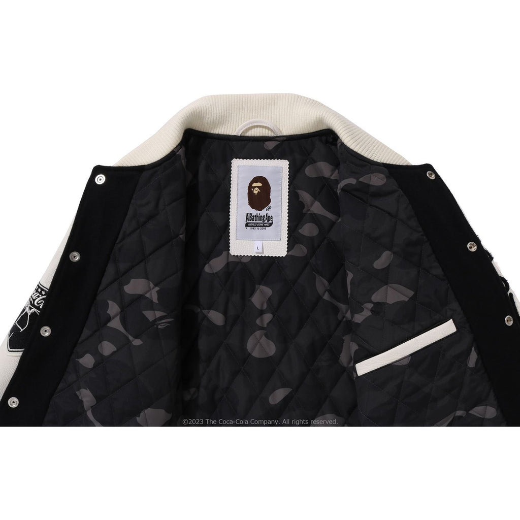 BAPE X COCA-COLA VARSITY JACKET MENS