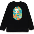 LIQUID CAMO APE HEAD L/S TEE JR KIDS
