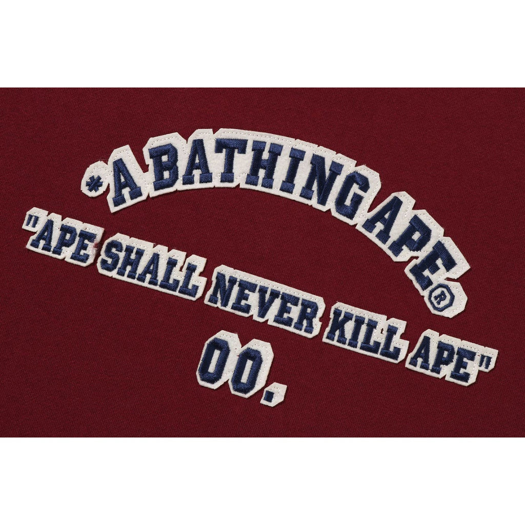 A BATHING APE OVERSIZED PULLOVER HOODIE LADIES