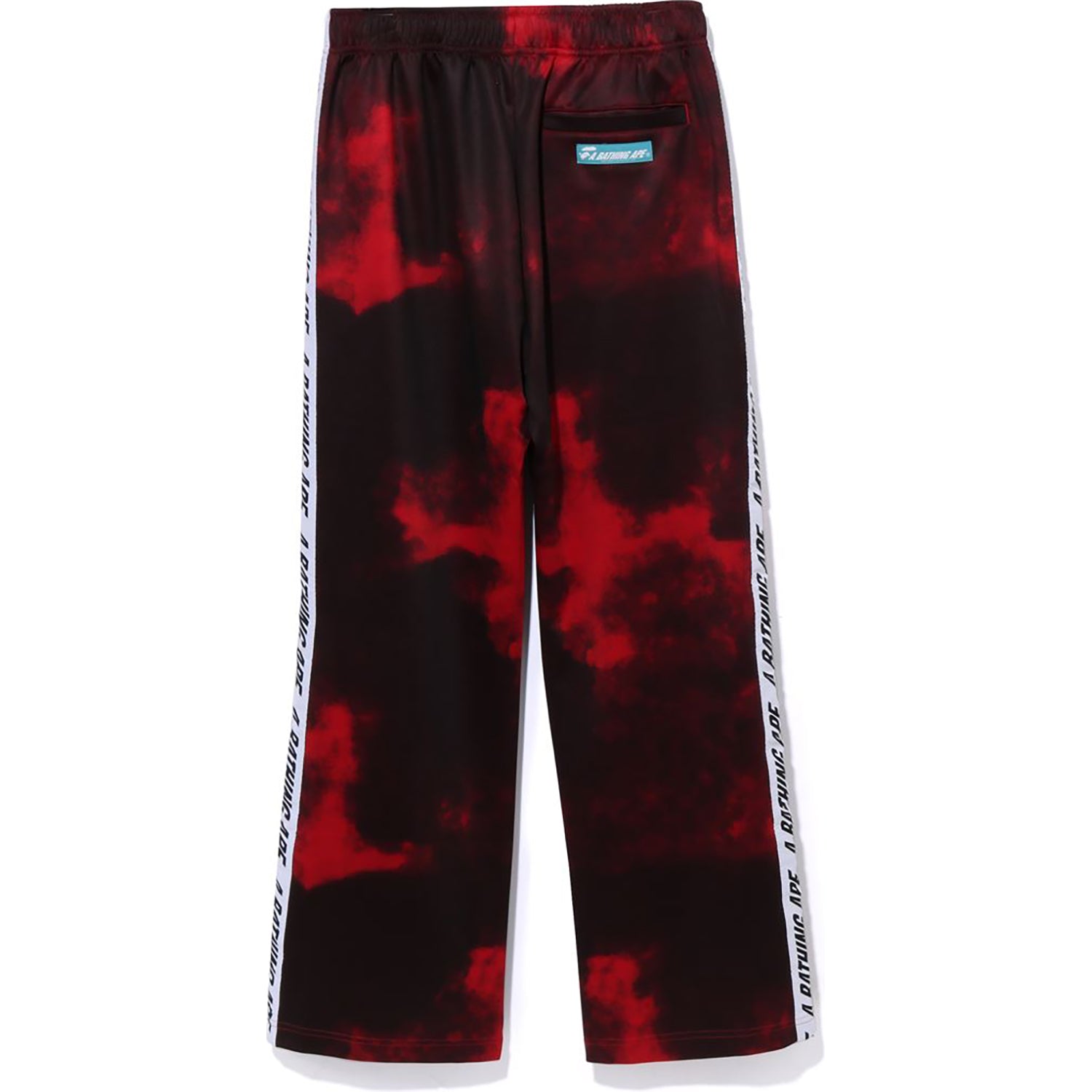A BATHING APE TIE DYE TRACK PANTS MENS
