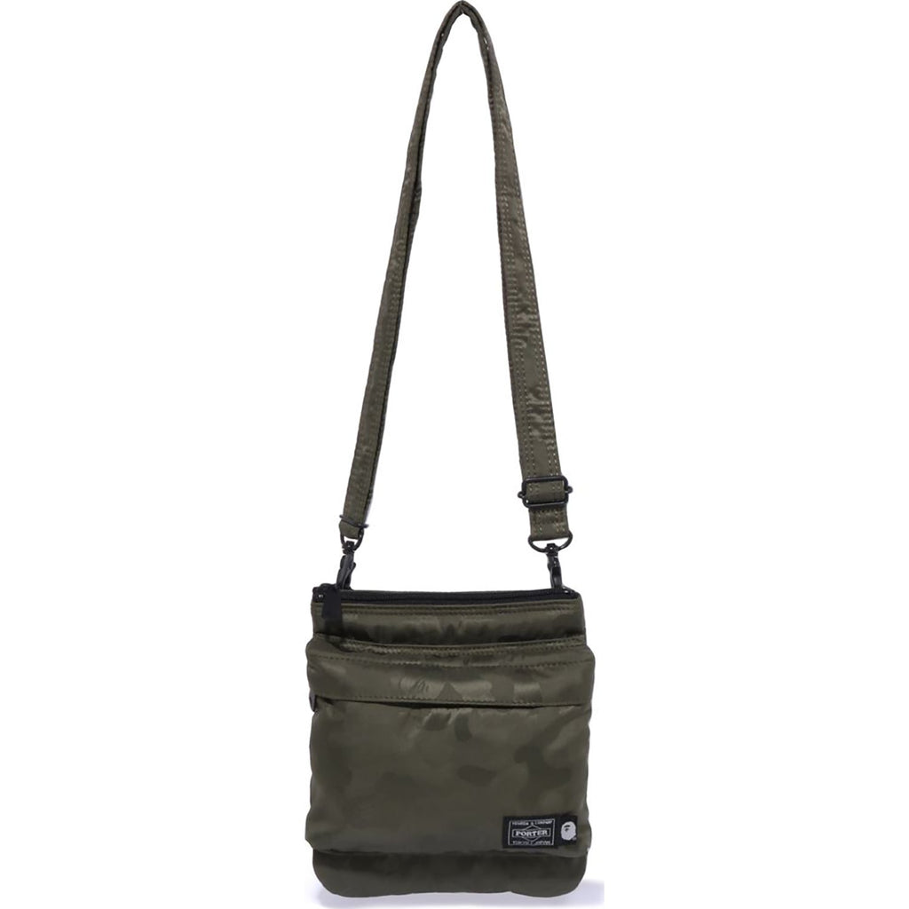 BAPE X PORTER SOLID CAMO SHOULDER POUCH MENS