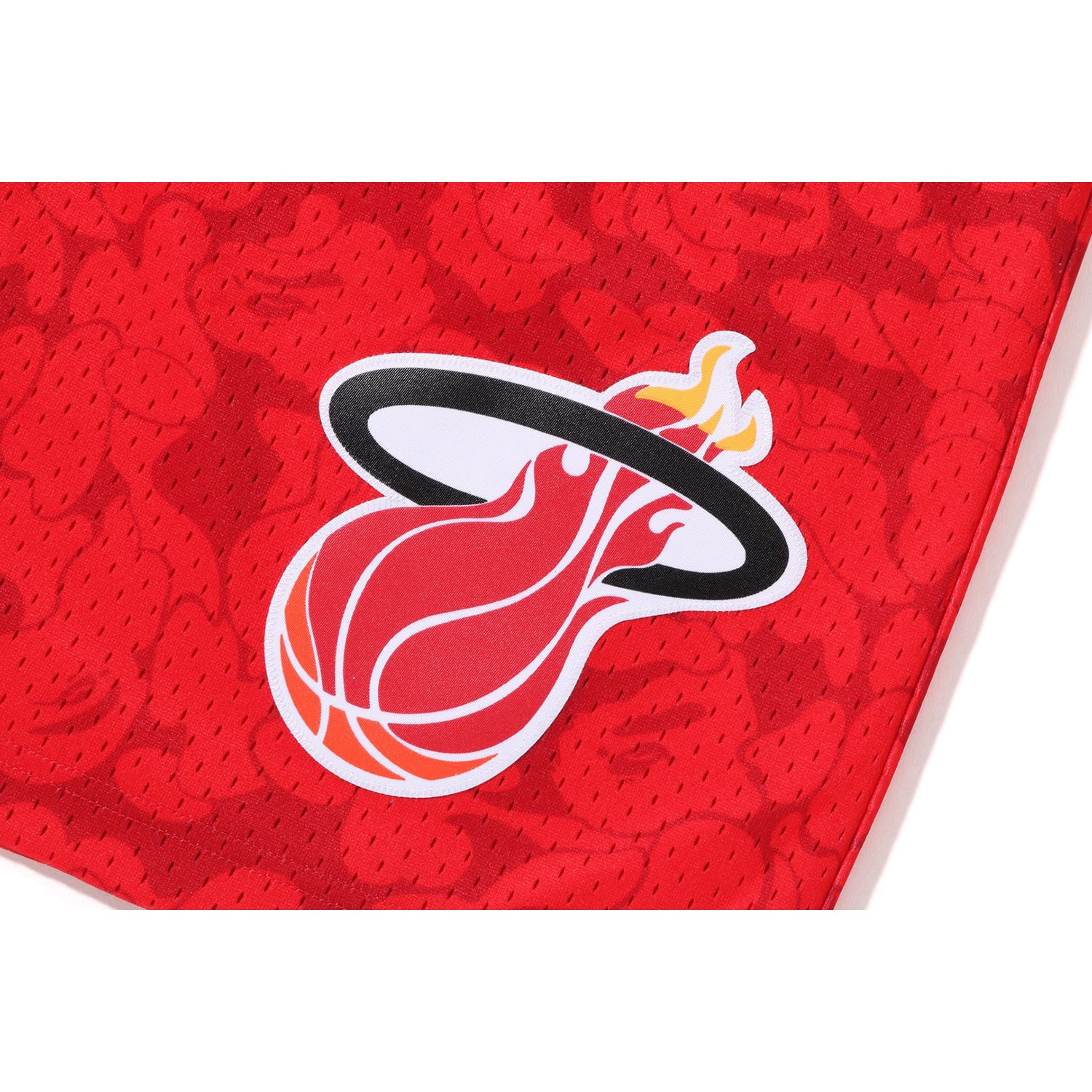 BAPE X MITCHELL & NESS MIAMI HEAT JERSEY SHORTS MENS