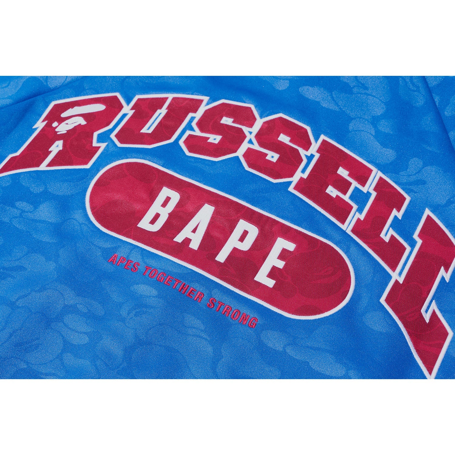 BAPE X RUSSELL TRACK JACKET MENS