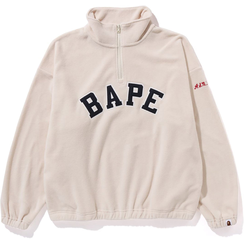 BAPE FLEECE HALF ZIP LADIES