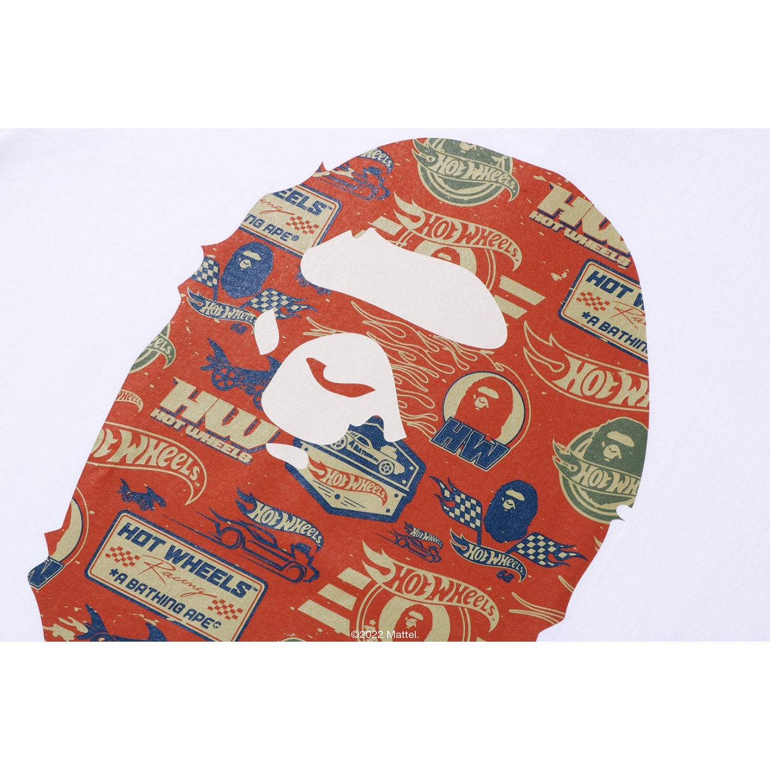 BAPE X HOT WHEELS APE HEAD TEE MENS