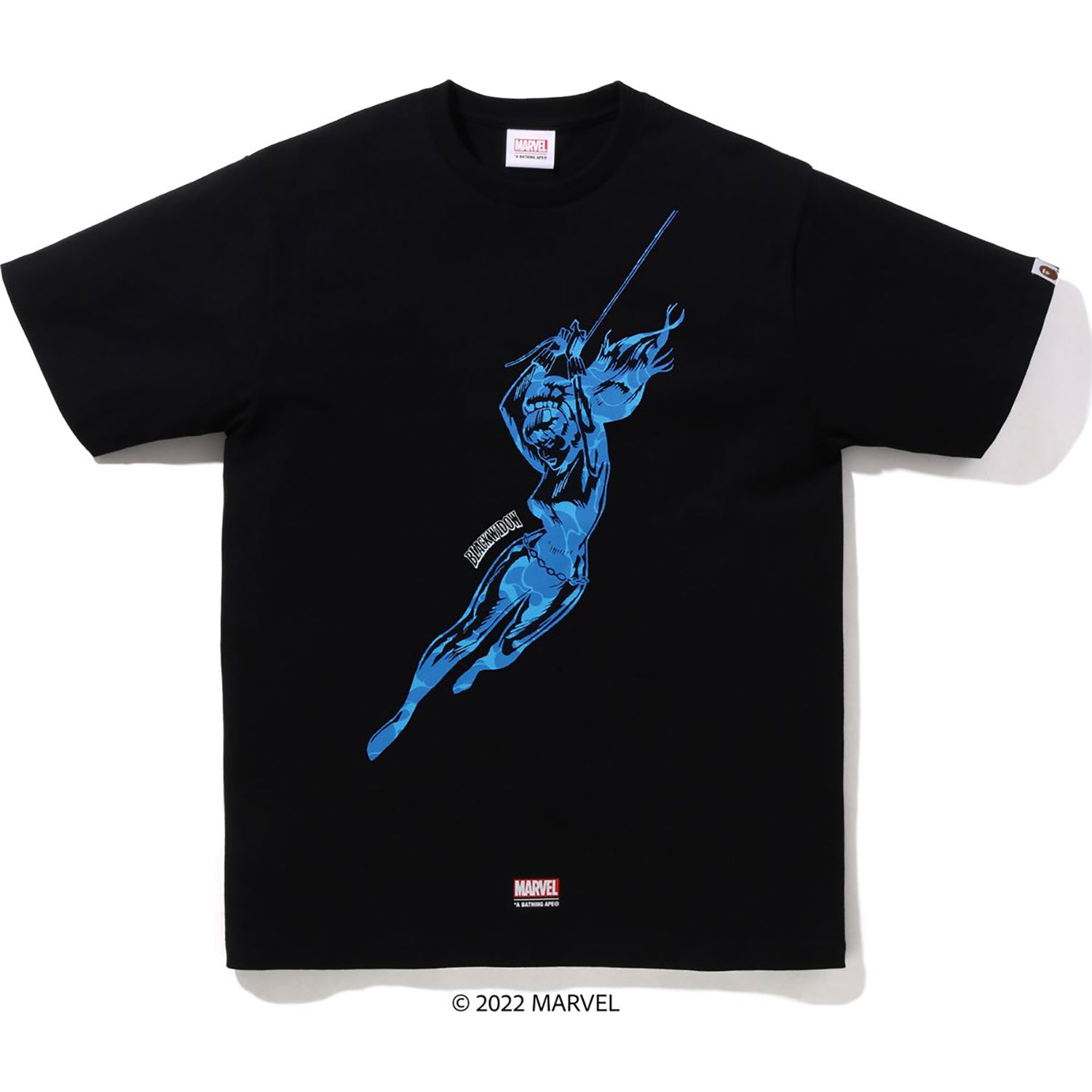 BAPE X MARVEL BLACK WIDOW TEE MENS