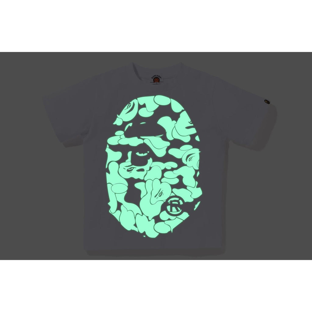 GLOW IN THE DARK CAMO BIG APE HEAD TEE KIDS
