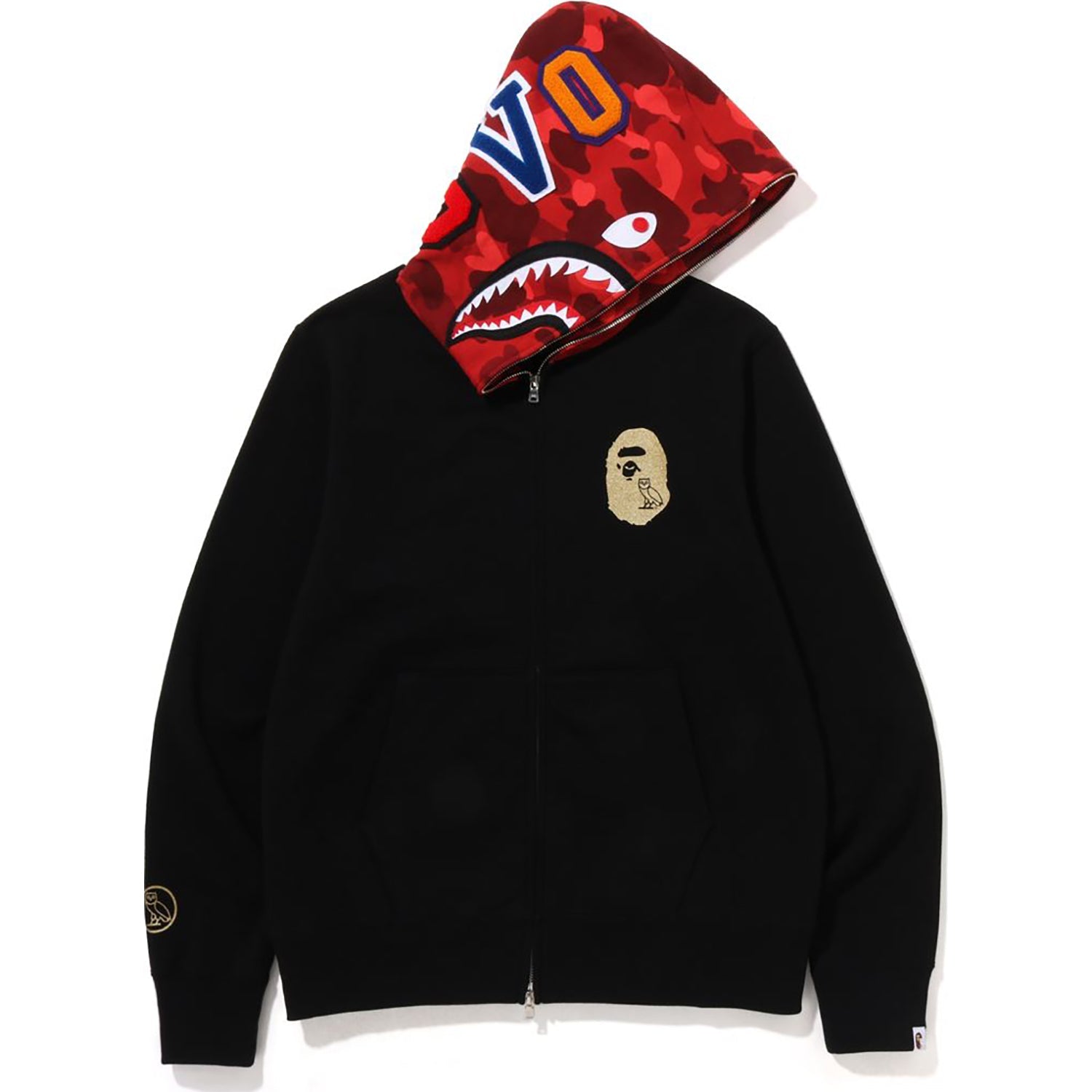 BAPE X OVO SHARK FULL ZIP HOODIE MENS