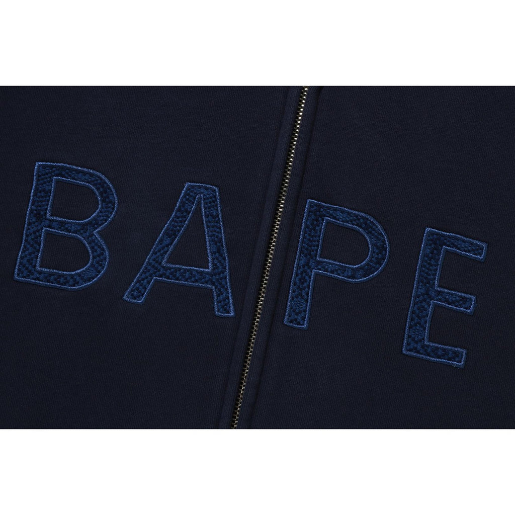 SASHIKO CAMO RELAXED FIT ZIP HOOODIE MENS