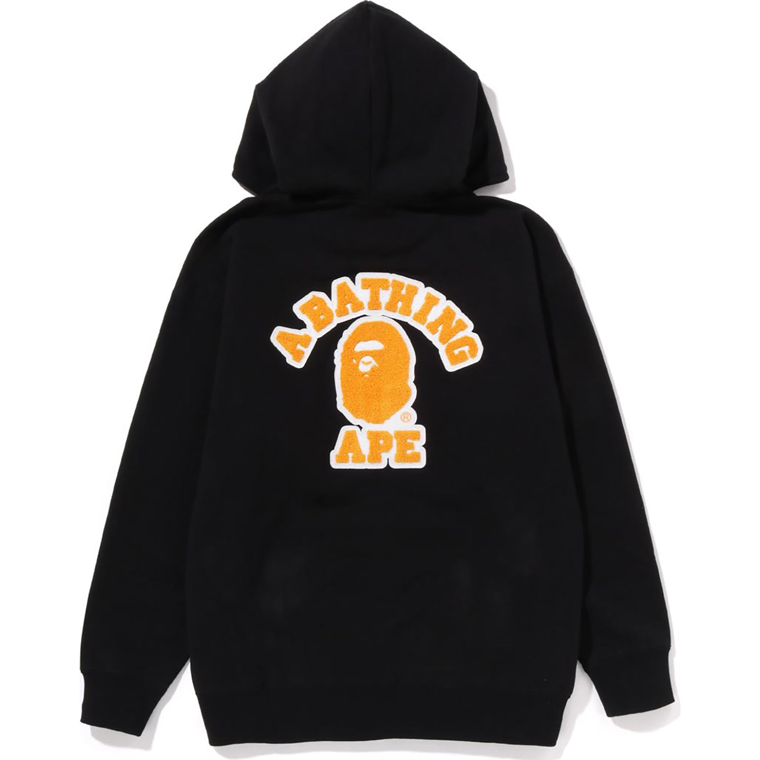 COLLEGE PATCHED OVERSIZED FULL ZIP HOODIE LADIES