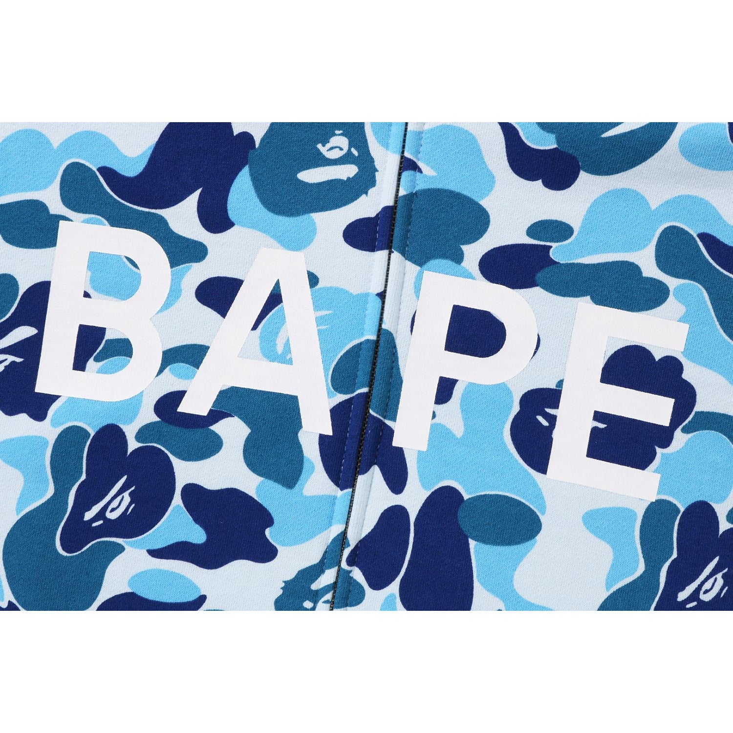 BIG ABC CAMO CROPPED FULL ZIP HOODIE LADIES
