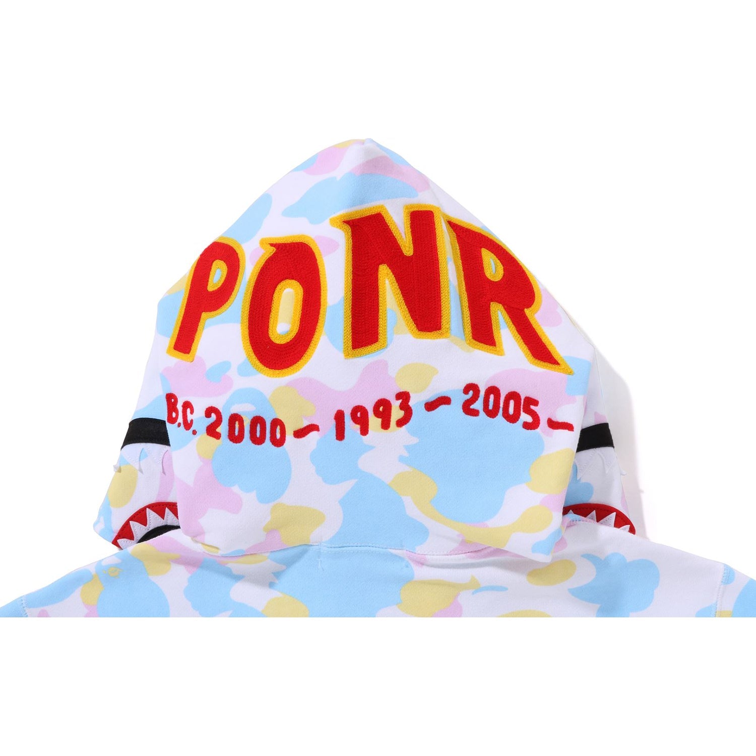 NEW MULTI CAMO 2ND SHARK FULL ZIP HOODIE MENS