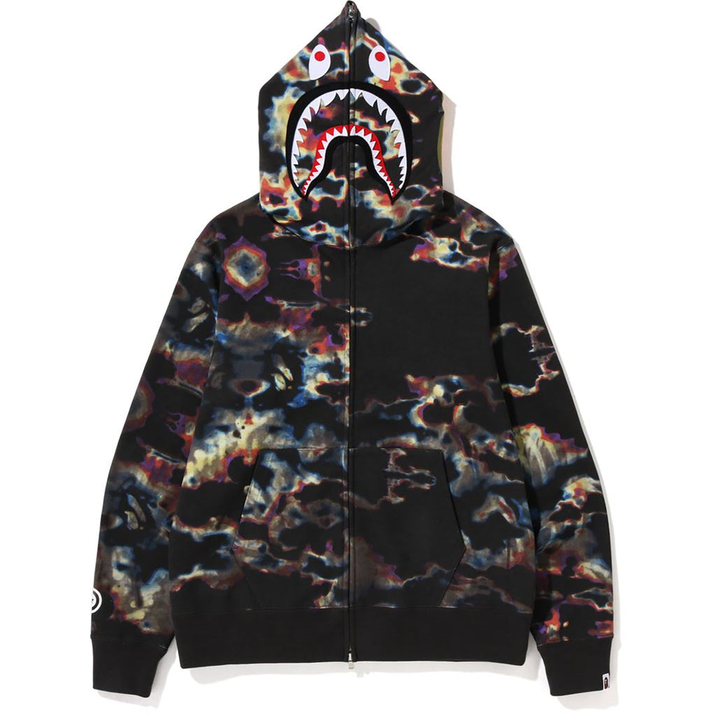 BAPE THERMOGRAPHY SHARK FULL ZIP HOODIE MENS