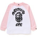 BAPE KIDS X CHOCOMOO COLLEGE L/S TEE KIDS