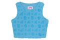 APEE PATTERN EMBOSSED TOWELLING VEST LADIES