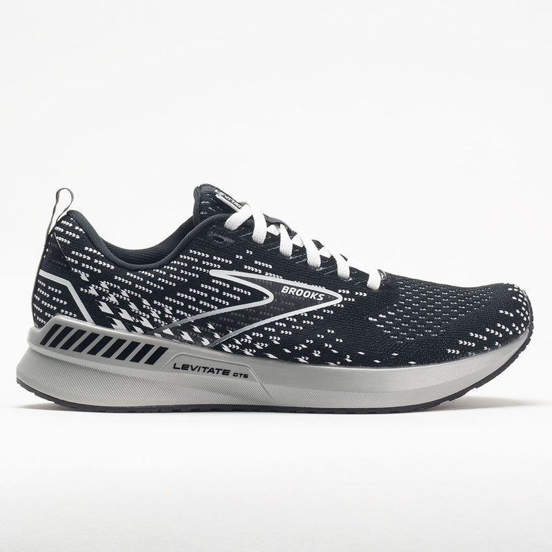Women's Brooks Levitate GTS 5, Black/Grey/White, 11.5 B Medium
