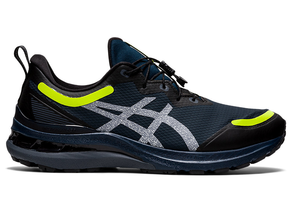 Men's Asics Gel-Kayano 28 All Winter Long, French Blue/Safety Yellow, 14 D Medium
