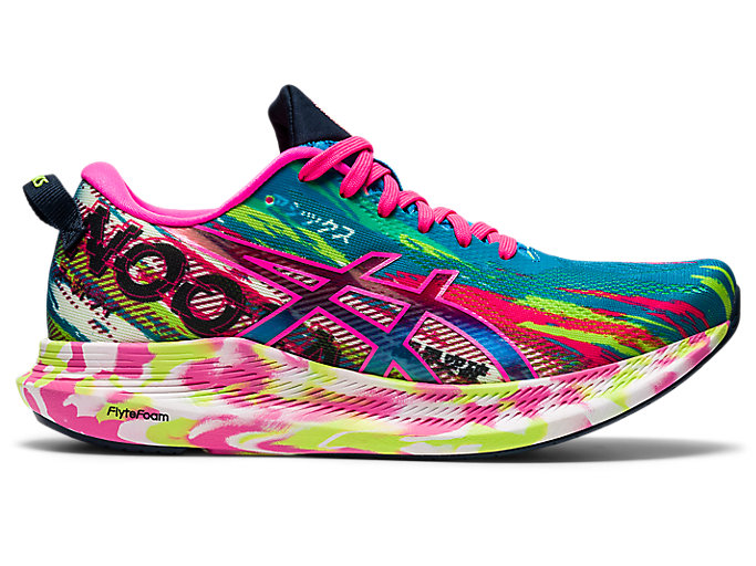 Women's Asics Noosa Tri 13, Digital Aqua/Hot Pink, 10.5 B Medium