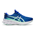 Women's Asics Novablast 2, Lapis Lazuli Blue/White, 6.5 B Medium