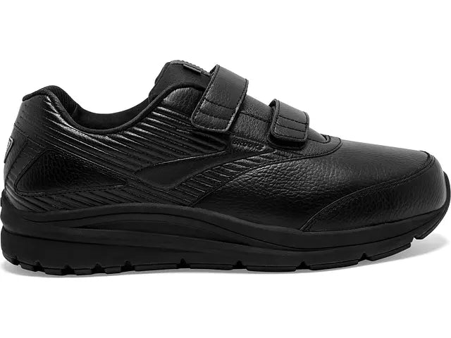 Men's Brooks Addiction Walker V-Strap 2, Black/Black, 12.5 D Medium
