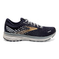 Men's Brooks Ghost 13, Peacoat/Grey/Gold, 8.5 D Medium