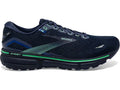 Men's Brooks Ghost 15, Crown Blue/Black/Green, 10.5 D Medium