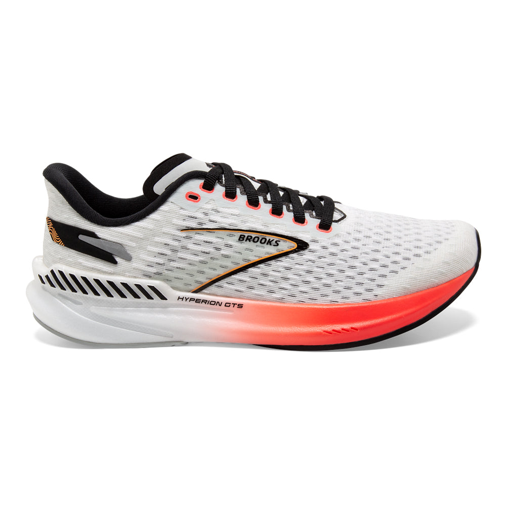 Men's Brooks Hyperion GTS, Blue/Fiery Coral/Orange, 10 D Medium