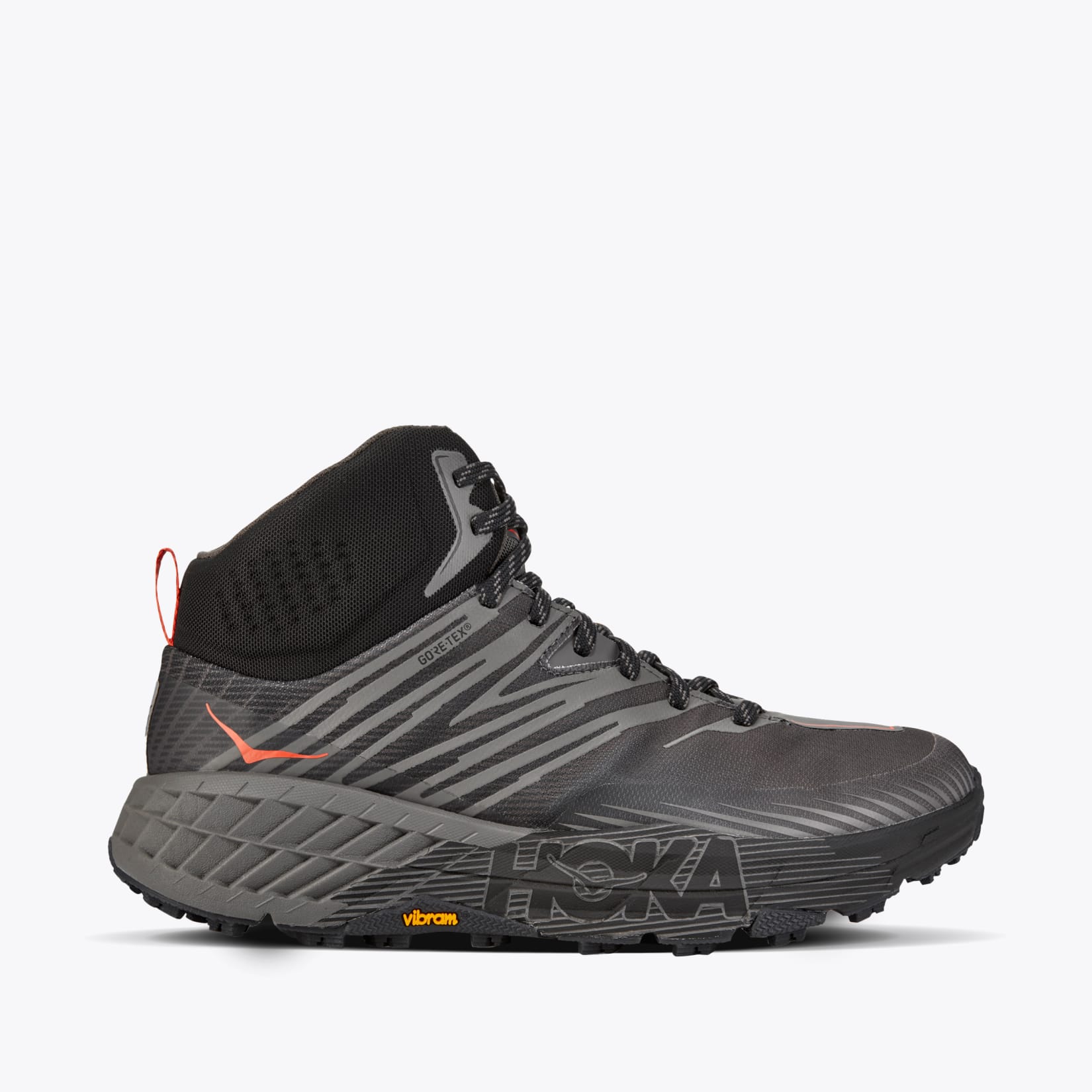 Men's Hoka One One Speedgoat Mid GTX 2, Anthracite/Dark Gull Grey, 8 D Medium