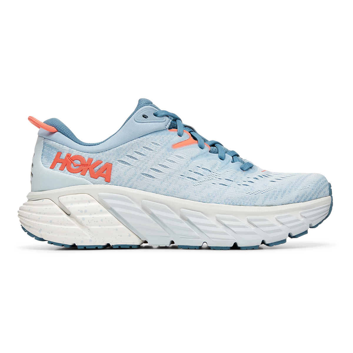 Women's Hoka One One Gaviota 4,  Blue Fog/ Plein Air, 8 D Wide