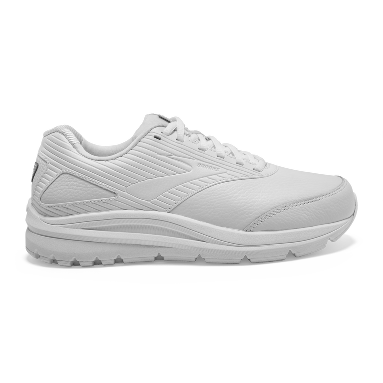 Women's Brooks Addiction Walker 2, White/White, 10.5 B Medium