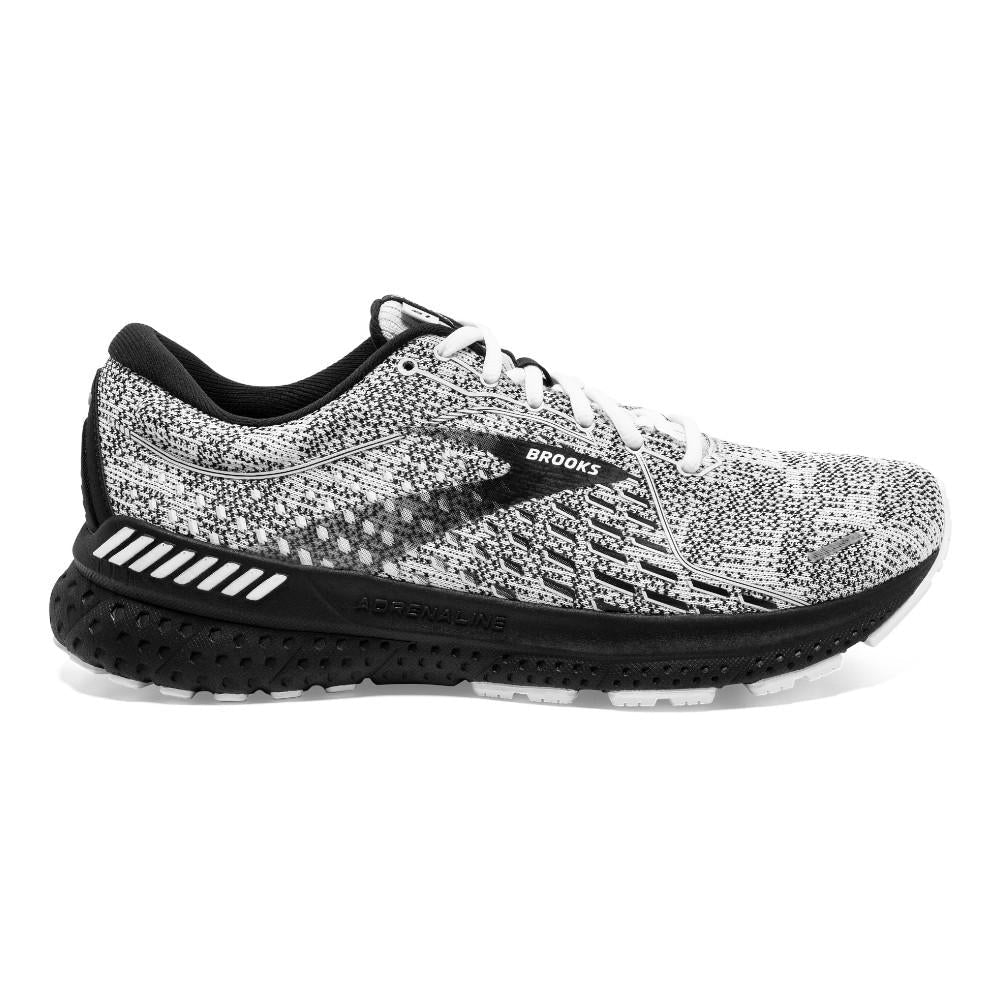 Women's Brooks Adrenaline GTS 21, White/Grey/Black, 8.5 B Medium