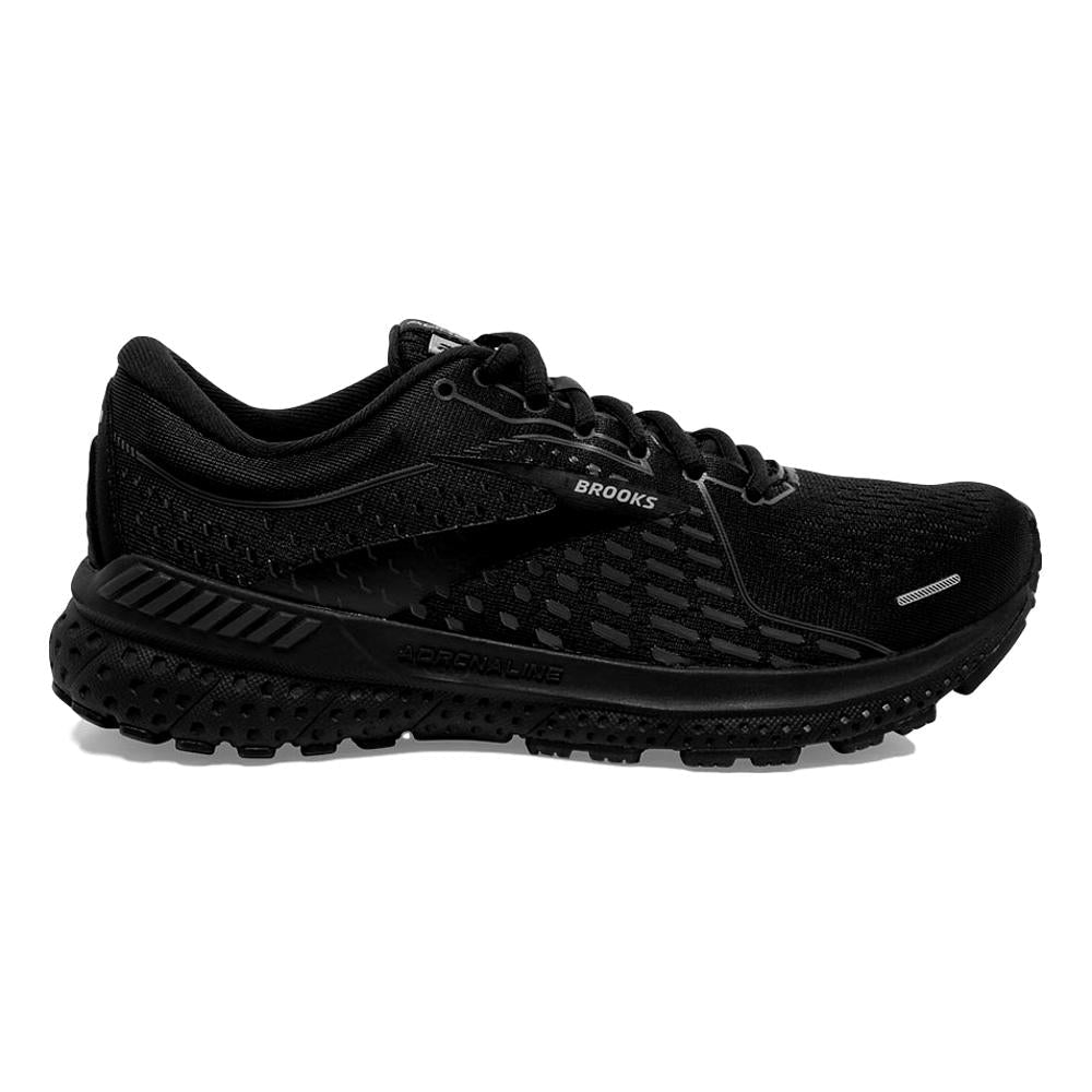 Women's Brooks Adrenaline GTS 21, Black/Black/Ebony, 11 D Wide
