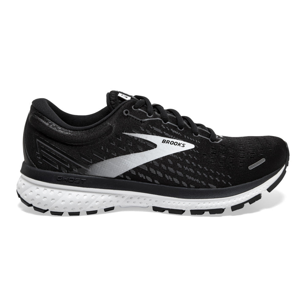 Women's Brooks Ghost 13, Black/Blackened Pearl/White, 11 D Wide