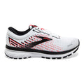 Women's Brooks Ghost 13, White/Pink/Black, 7 B Medium