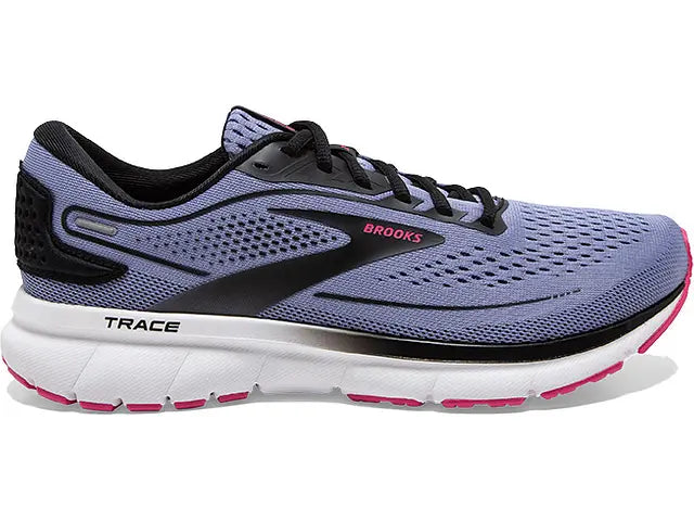 Women's Brooks Trace 2, Purple Impression/Black/Knocko, 8 B Medium