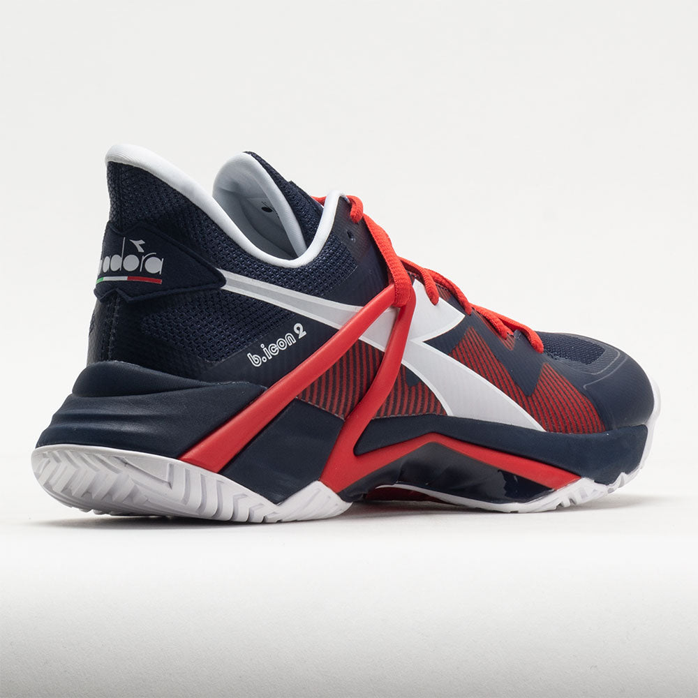 Diadora B.Icon 2 AG Men's  Blue Corsair/White/Fiery Red