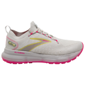 Women's Brooks Glycerin StealthFit 20, Grey/Yellow/Pink, 10 B Medium