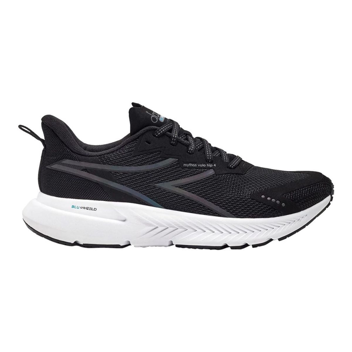 Men's Diadora Mythos Blushield Volo 2 Hip, Black/Black, 12.5 D Medium