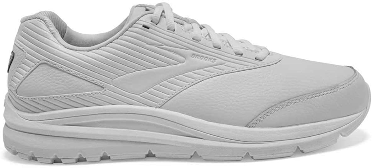 Men's Brooks Addiction Walker 2, White/White, 11.5 2E Wide
