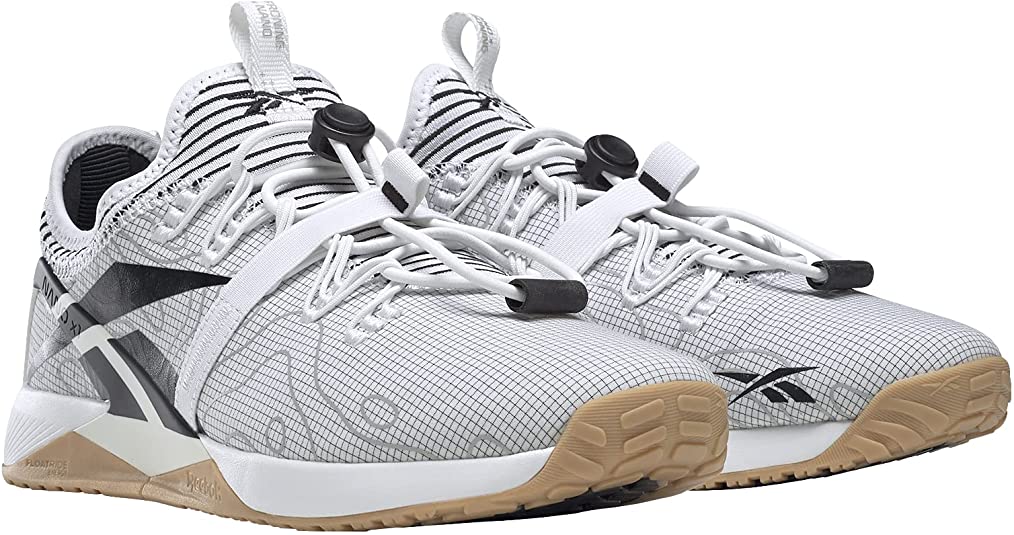 Men's Reebok Nano X1 Froning, White/Core Black, 12 D Medium
