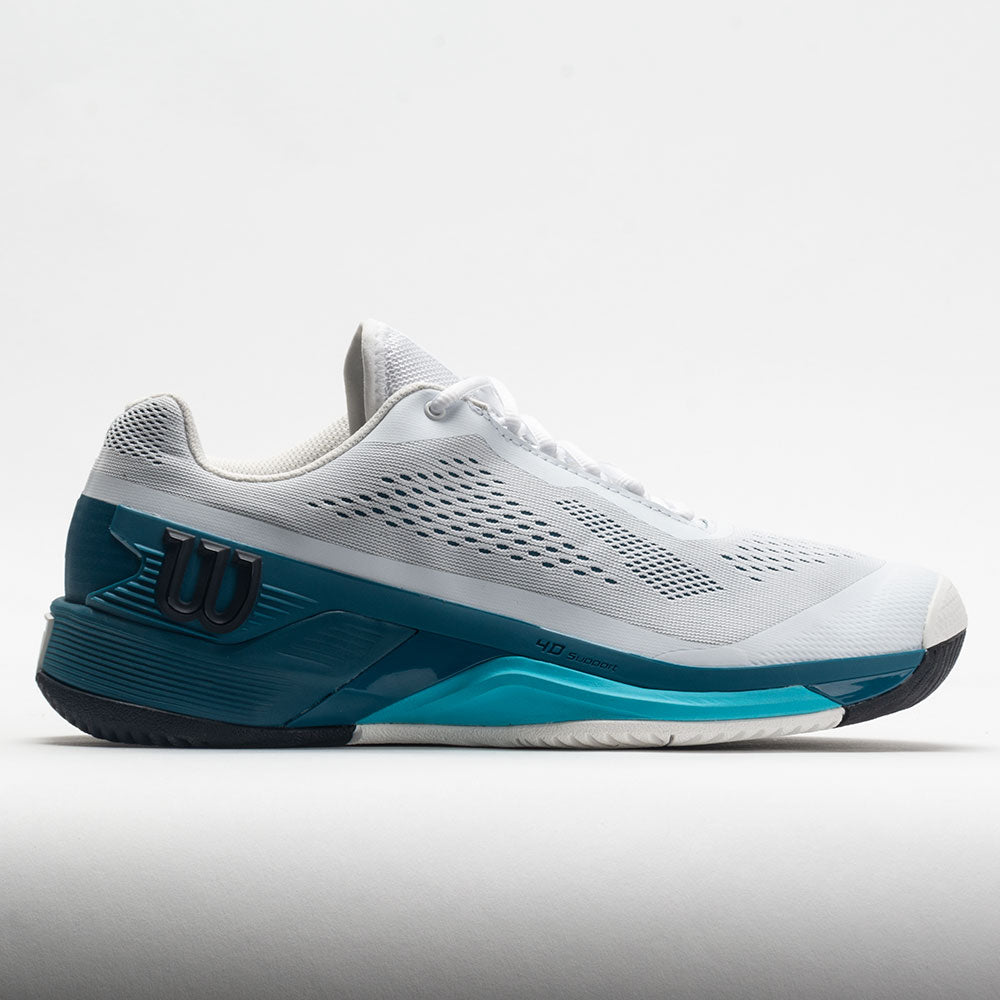 Wilson Rush Pro 4.0 Men's  White/Blue Coral/Blue Atoll