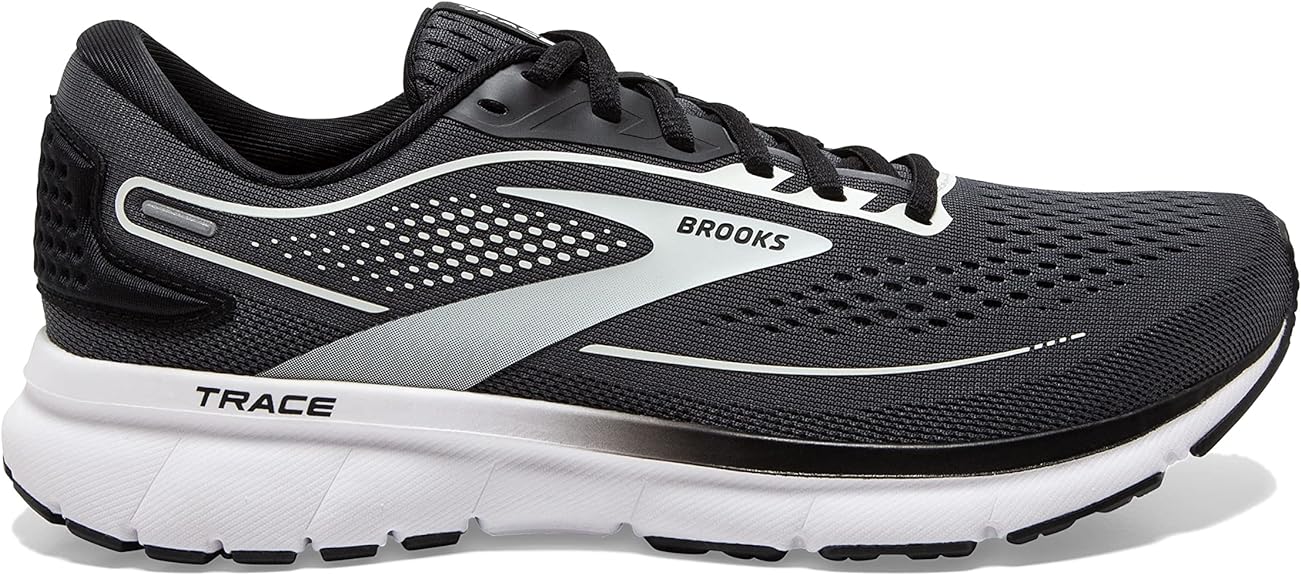 Women's Brooks Trace 2, Ebony/Black/White, 6.5 B Medium