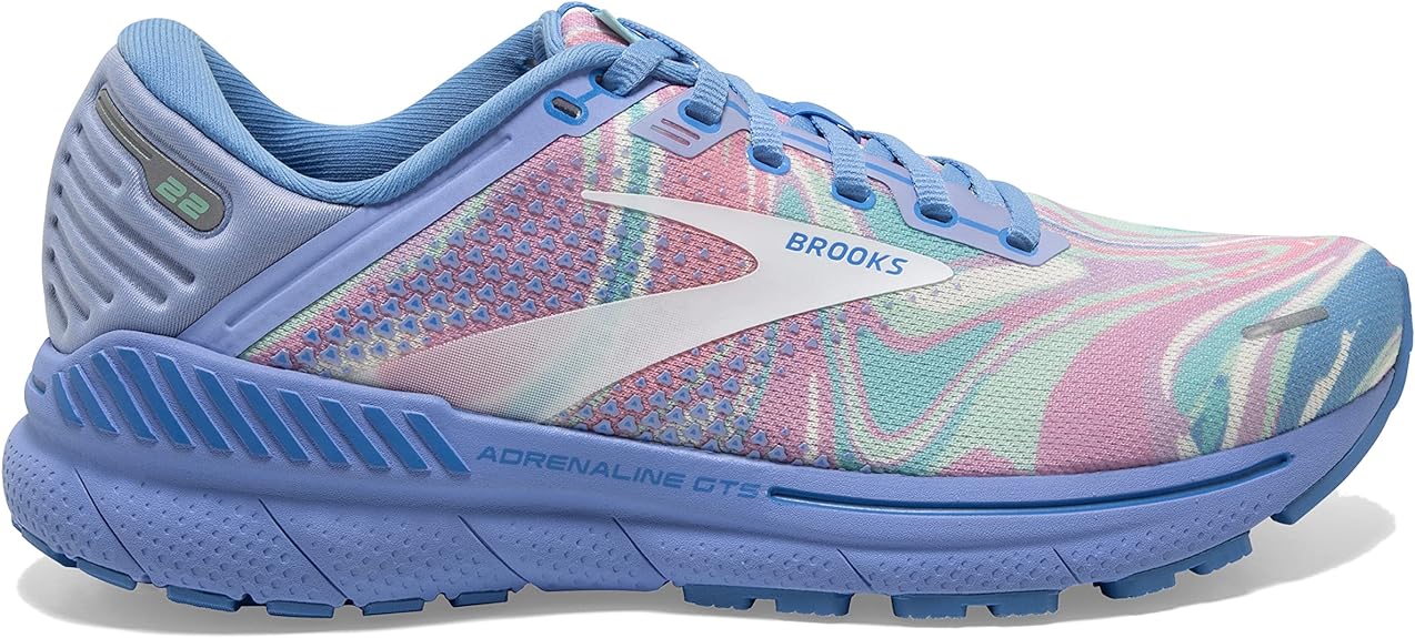 Women's Brooks Adrenaline GTS 22, Easter/Province/White, 9.5 B Medium