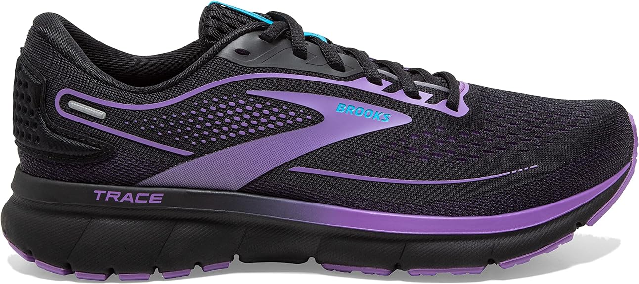 Women's Brooks Trace 2, Black/Ebony/Bellflower, 7.5 B Medium