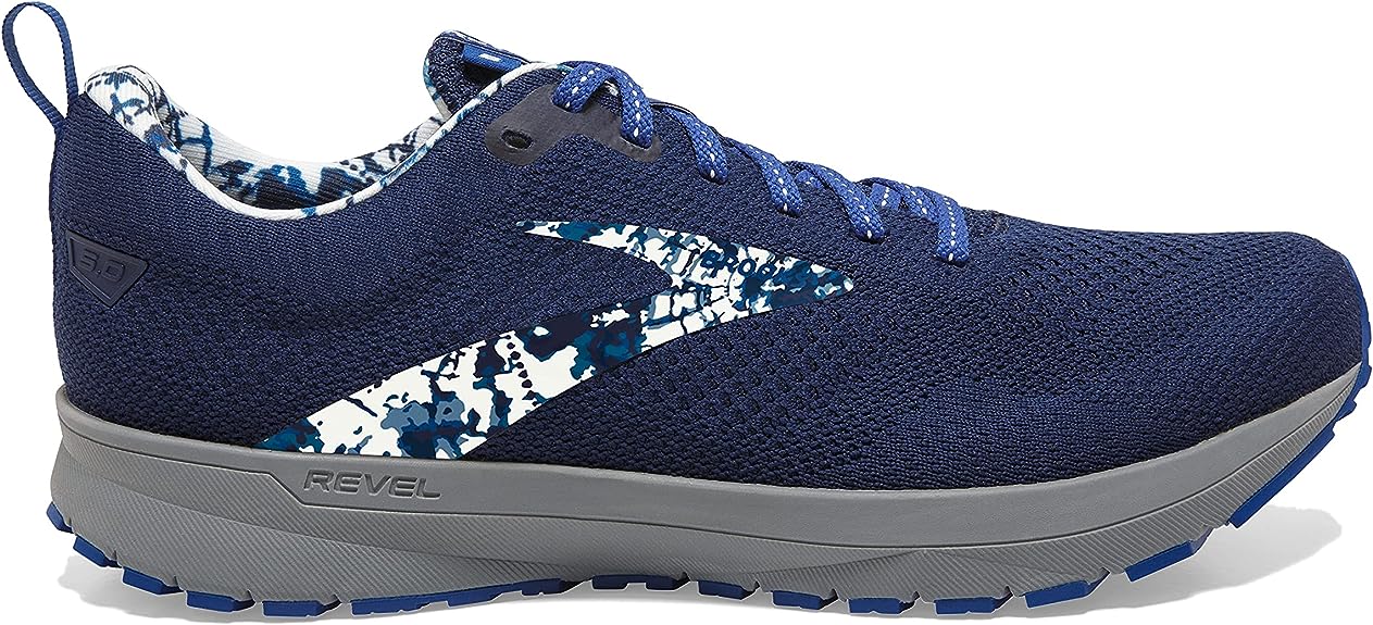 Men's Brooks Revel 5, Pageant Blue/True Blue/White, 9.5 D Medium