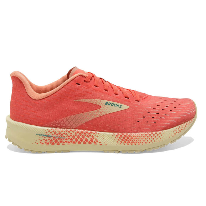 Women's Brooks Hyperion Tempo, Hot Coral/Flan/Fusion Coral, 8 B Medium
