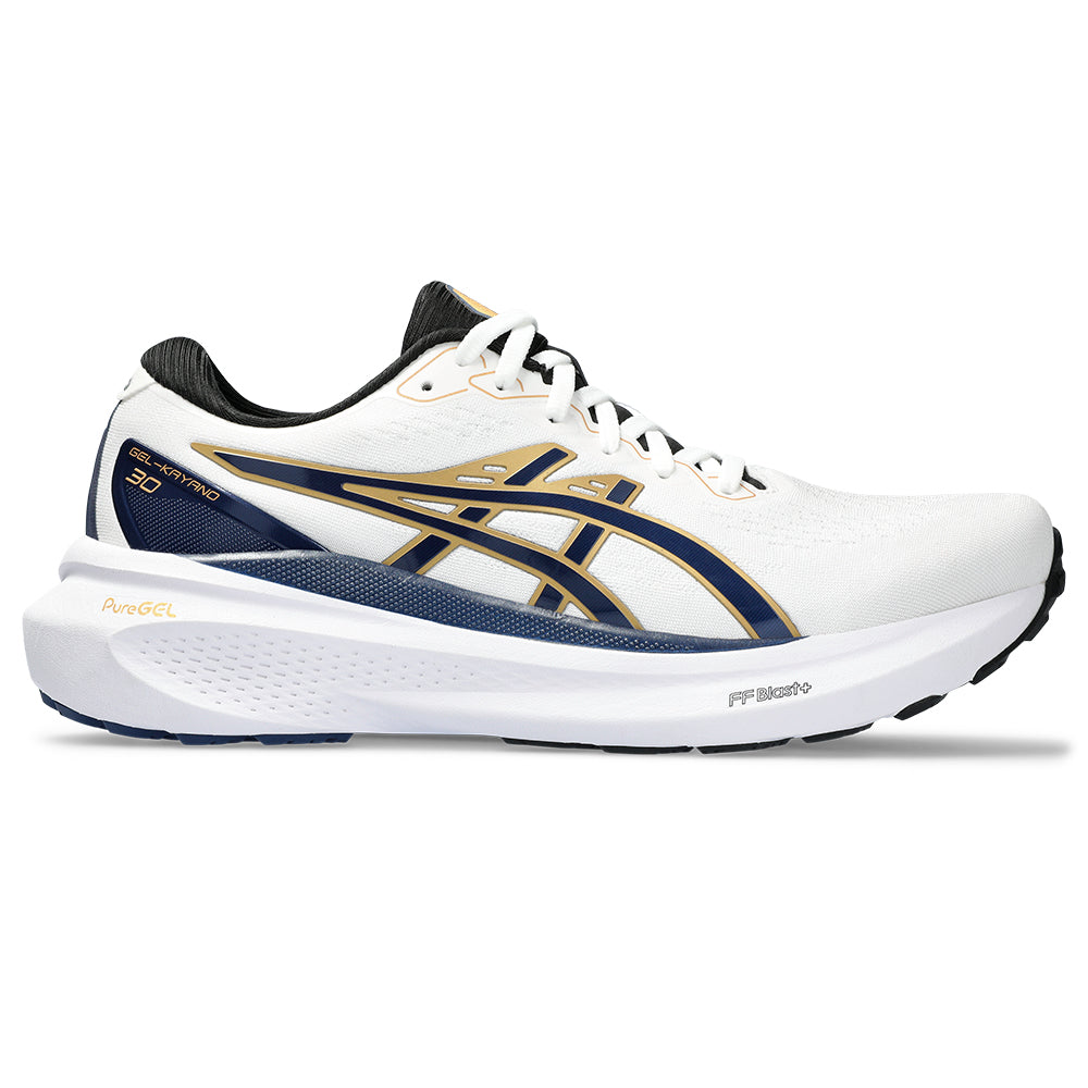 Men's Asics GEL-Kayano 30 Anniversary, White/Deep Ocean, 10 D Medium