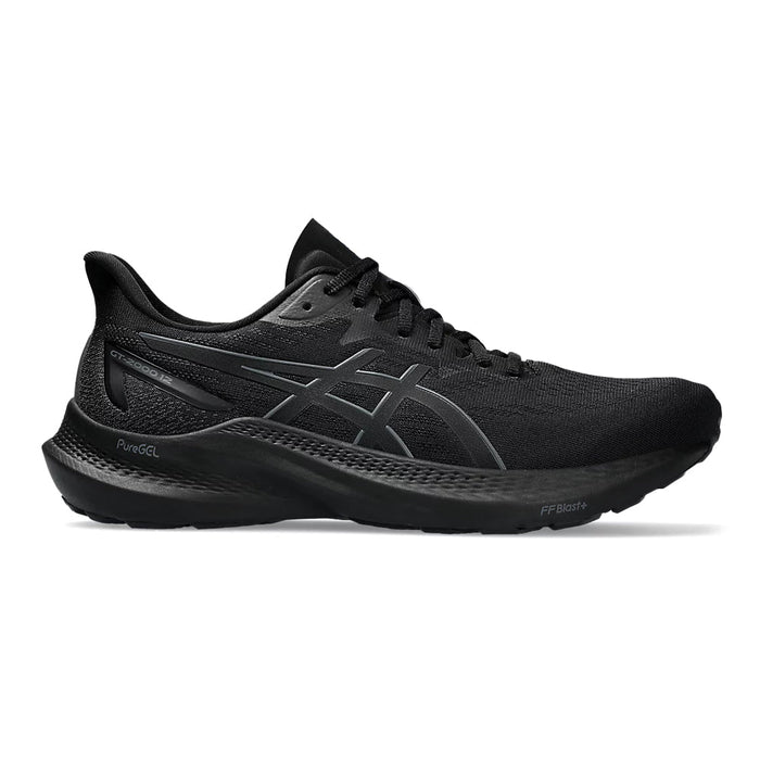 Women's Asics GT-2000 12, Black/Black, 10.5 B Medium